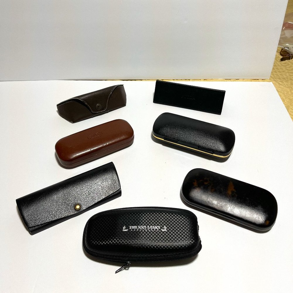 Designer Furla, T-Force, Chaps, Thierry, + Unbranded eyeglass cases Vintage